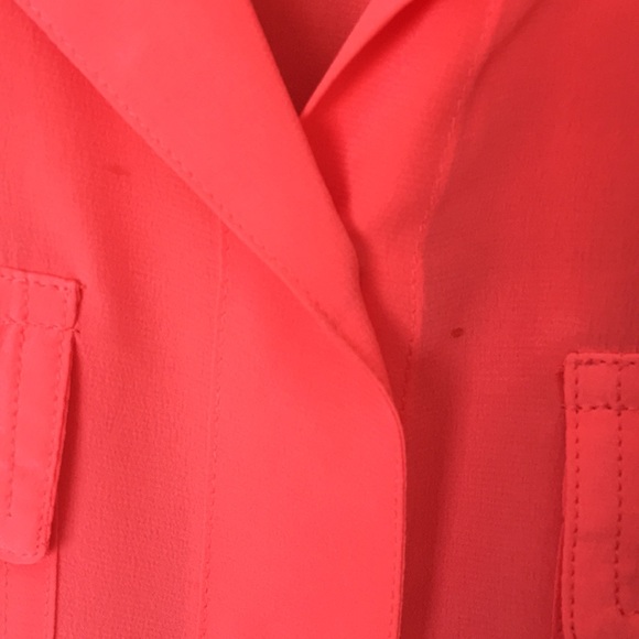 J. Crew Bright Coral Silk Buttondown Shirt - Picture 5 of 5